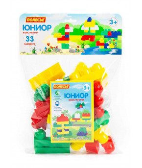 Конструктор Полесье Юниор 33 элемента (в мешке)