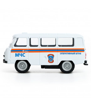 Модель УАЗ-3962 МЧС 1:43 инерционная  (в коробке)