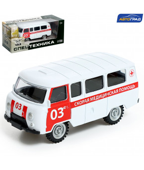 Модель УАЗ-3962 Скорая помощь 1:43 инерционная (в коробке)