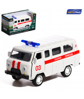 Модель УАЗ 3962 Скорая помощь 1:43 инерционная (в коробке)