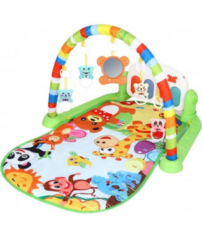 Коврик Labalu С зеркалом прямоугольный зелёный (на батарейках)