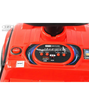 Автомобиль-каталка RiverToys Mersedes-Benz GLS Dublle Pickup со светящимися фарами и звуком Red