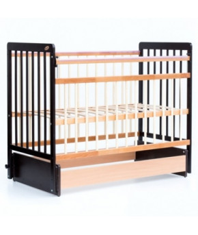 Кровать детская Bambini Euro Style 05, венге (тем. орех)/натуральный