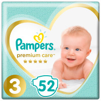 Подгузники Pampers Premium Care 3 (6-10кг) 52шт