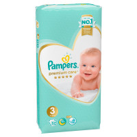 Подгузники Pampers Premium Care 3 (6-10кг) 52шт