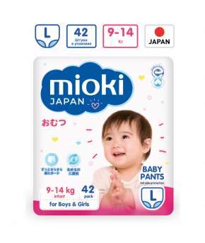 Подгузники Mioki Premium Japan M (6-11кг) 46шт