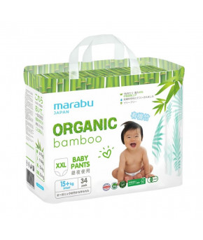 Подгузники-трусики Marabu Organic Japan bamboo (16+ кг) 34шт