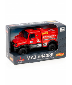 Автомобиль инерционный Полесье МАЗ-6440RR со светом и звуком (в пакете)