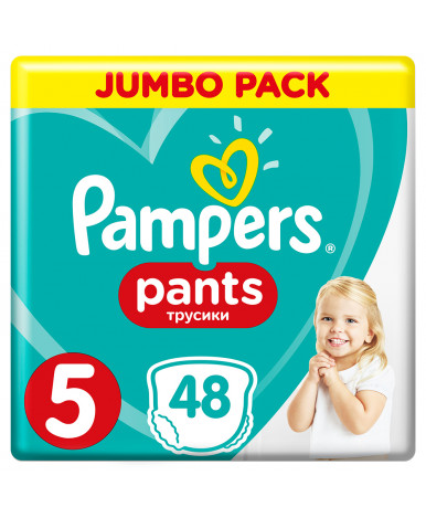 Подгузники-трусики Pampers Pants 5 (12-17кг) 48шт