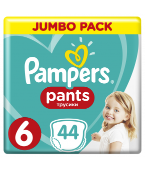 Подгузники-трусики Pampers Pants 6 (16+кг) 44шт