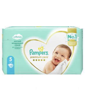 Подгузники Pampers Premium Care 5 (11-16 кг) 84шт (2 части, цена за 42шт)