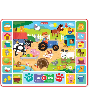 Развивающая игрушка Азбукварик Планшетик Играем на ферме