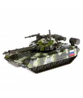 Модель военная Танк T-90 инерционный 12см (в коробке)