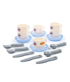 Набор детской посуды Полесье Минутка на 6 персон 30 элементов (в сеточке)