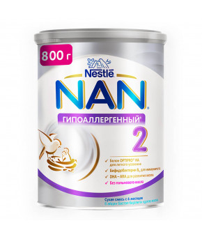 Смесь Nestle NAN 2 гипоаллергенный 800г