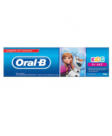 Зубная паста Oral-B Frozen Cars Kids Легкий вкус 75мл 