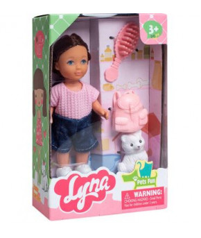 Кукла Lyna Лина с питомцем набор