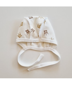 Чепчик Sofi на завязках Короны кулирка р-р 36-56