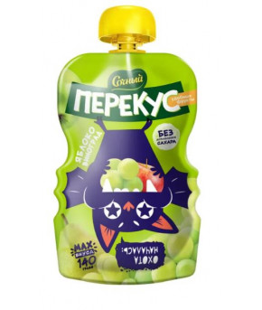 Пюре Сочный перекус яблоко-груша-виноград 140г
