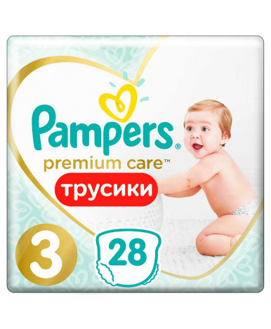 Подгузники-трусики Pampers Premium Care 3 (6-11кг) 28шт