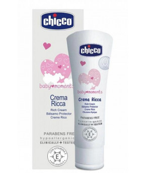 Крем увлажняющий Chicco Baby Moments питательный с витамином Е 100мл