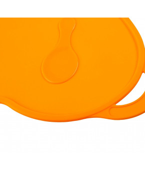 Коврик для кормления силиконовый антискользящий оранжевый 