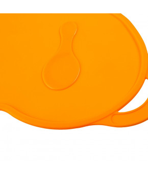 Коврик для кормления силиконовый антискользящий цвет оранжевый 