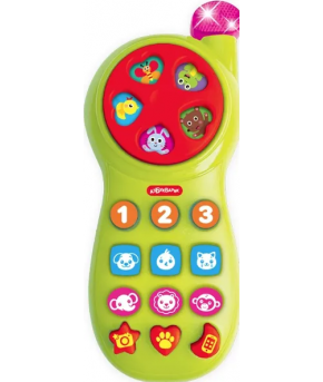 Развивающая игрушка Азбукварик Телефончик Каруселька 3133А красный