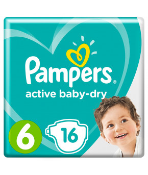 Подгузники Pampers Active Baby 6 (13-18кг) 16шт