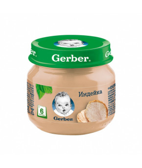 Пюре Gerber индейка 80г