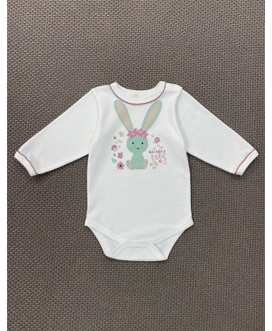 Боди Жанэт Bunny Baby молочный р-р 68-44