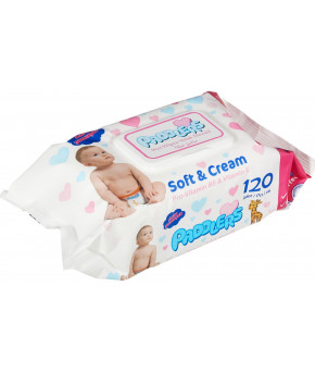 Салфетки влажные Paddlers Soft and Cream 120шт
