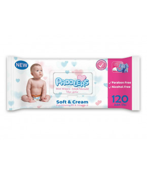Салфетки влажные Paddlers Soft and Cream 120шт