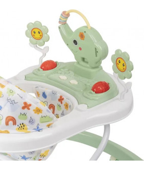 Ходунки INDIGO Jumbo Elephant Green Ocean (на батарейках)