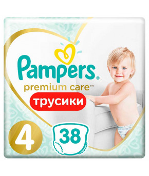 Подгузники-трусики Pampers Premium Care 4 (9-15кг) 38шт