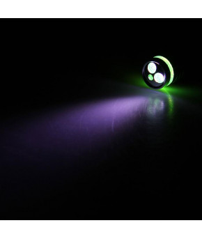 Фонарик карманный Laser с карабином 2 LED 2 режима микс, 7х1.4см 