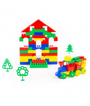 Конструктор Полесье Строитель Большой (115 элементов) (в мешке)