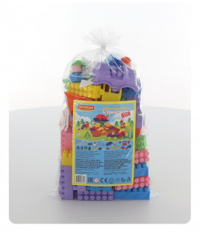 Конструктор Полесье Строитель 129 элементов (в пакете)