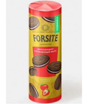 Печенье Forsite сэндвич с шоколадно-клубничным вкусом 220г