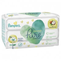 Салфетки влажные Pampers Pure Protection Coconut 3х42шт