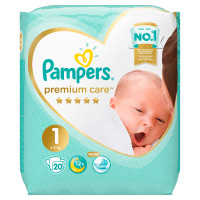 Подгузники Pampers Premium Care 1 (2-5кг) 20шт