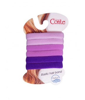 Резинка для волос CONTE ELEGANT SOFT (6 шт), р.б/р, pink, 17С-25СП