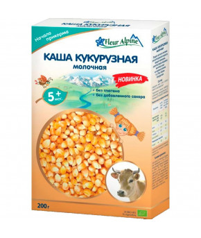 Каша Fleur Alpine Organic кукурузная молочная 200г