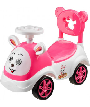 Автомобиль-каталка NINO Зайка со звуком Pink