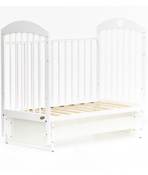 Кровать детская ЗОВ-Мебель Giovanni Elegance 19 белый (с сердечком)