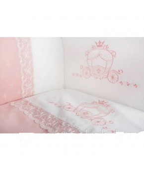 Комплект в кроватку Migliori Колясочка розовый 7пр