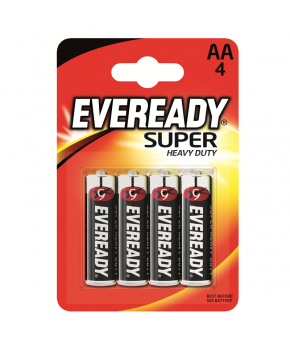 Батарейки Eveready угольно-цинковые HD АА-R6, 4шт