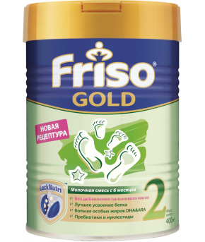Смесь Friso Gold 2 LockNutri молочная, 400г