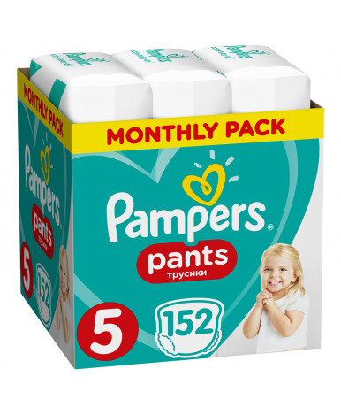 Подгузники-трусики Pampers Pants 5 (12-17 кг) 152шт (2 части цена за 76шт)