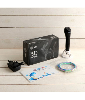 3D-ручка Cactus CS-3D-PEN-C-BK ABS чёрная и PLA пластик (комплект)
